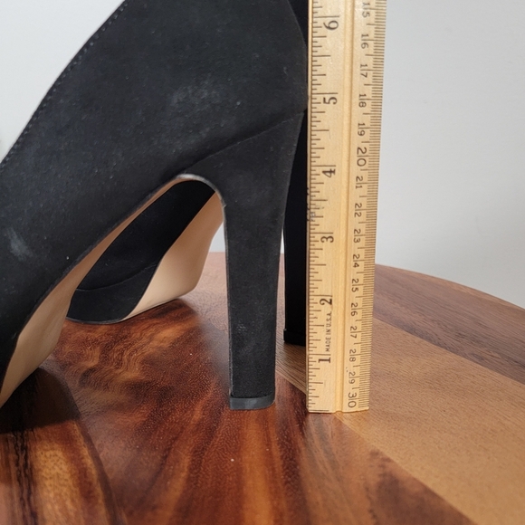 Madden NYC Statue Black High Heels Size Platform Size 10 Faux Suede - Picture 17 of 17